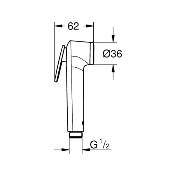 GROHE - Tempesta-F Trigger Spray 30 Douchette à main, chrome (G26506000) - large