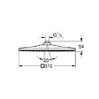 GROHE - Rainshower Mono 310 Cube douche de tête 1 jet, chrome (G26568000) - vignette