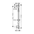 HANSGROHE - Barre de douche Unica'Varia 1,05m, sans flexible, chromé (27356000) - vignette