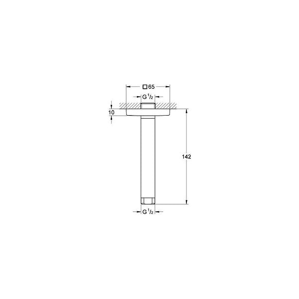 GROHE - Grohe RAINSHOWER - Bras de douche (27485000) - large
