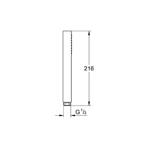 GROHE - Grohe Euphoria Cube Stick Douchette 1 jet, Chrome (27699000) - large