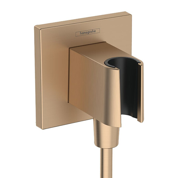 HANSGROHE - FixFit E Porter coude de raccordement, bronze brossé (26889140) - large