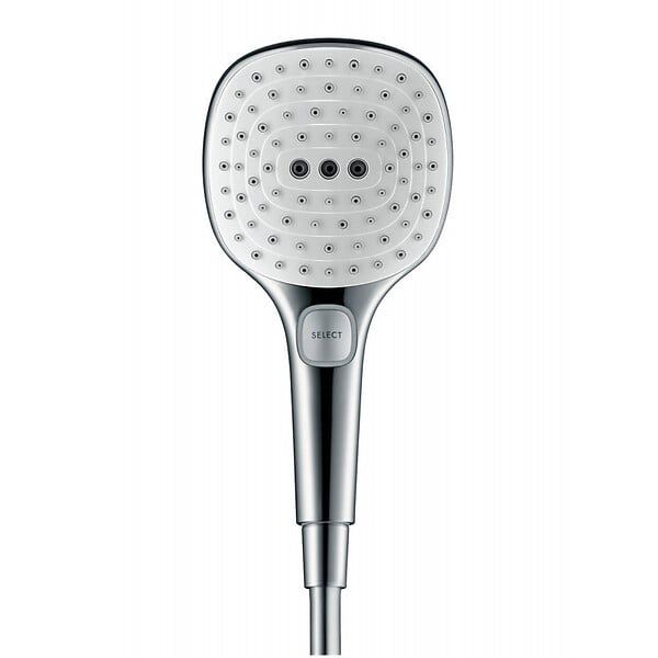 HANSGROHE - Hansgrohe Raindance Select E Douchette à main 120 3 jets, Aspect Doré poli (26520990) - large
