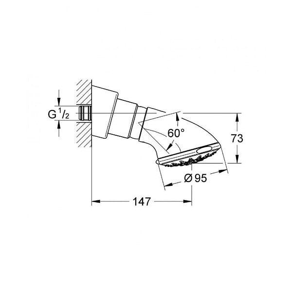 GROHE - Grohe Tête de douche grohe (27062000) - large
