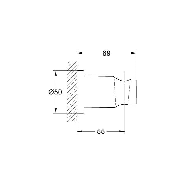 GROHE - Grohe Rainshower Support mural pour douchette (27074AL0) - large