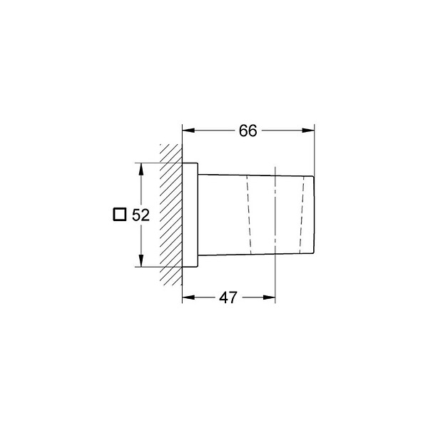 GROHE - Euphoria Cube Support mural pour douchette (27693000) - large