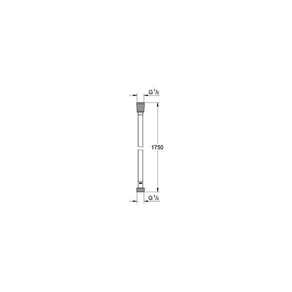 GROHE - Silverflex Flexible de douche 1750 mm , Supersteel (28388DC0) - large