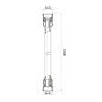 SWISS AQUA TECHNOLOGIES - Swiss Aqua Technologies Aurum flexible de douche 150 cm avec écrou anti-torsion, métal brossé (SATBAURHPBGM) - vignette