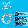 GROHE - VitalioFlex Silver flexible de douche anti-torsion 150 cm, chrome (G27505001) - vignette