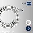 GROHE - VitalioFlex Silver flexible de douche anti-torsion 150 cm, chrome (G27505001) - vignette