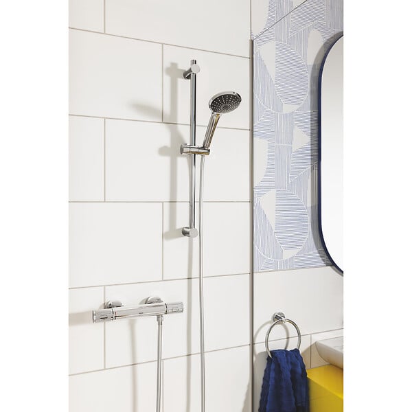 GROHE - Grohe VitalioFlex Silver flexible de douche anti-torsion 175 cm, chrome (G27506001) - large