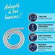 GROHE - Grohe VitalioFlex Silver flexible de douche anti-torsion 175 cm, chrome (G27506001) - vignette