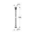 GROHE - VitalioFlex Metal Long-Life flexible de douche 150 cm en métal, chrome (G22101000) - vignette