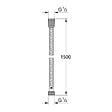 GROHE - Grohe VitalioFlex Metal flexible de douche en métal, chrome (G22108000) - vignette