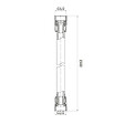 SWISS AQUA TECHNOLOGIES - Swiss Aqua Technologies Aurum flexible de douche 150 cm avec écrou anti-torsion, or rose (SATBAURHPBRG) - vignette