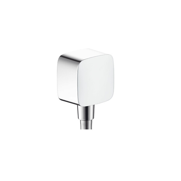 HANSGROHE - FixFit SoftCube Coude de raccordement synthétique, Chrome (26457000) - large