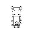HANSGROHE - Hansgrohe Support mural pour douchette universel E, Aspect Doré poli (28387990) - vignette