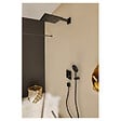 HANSGROHE - Coude de raccordement Fixfit Square, noir mat (26455670) - vignette
