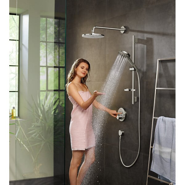HANSGROHE - Hansgrohe Fixfit S Coude pour raccordement mural, chrome (26453000) - large