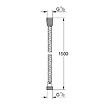 GROHE - Grohe VITALIOFLEX METAL LONG-LIFE METAL flexible de douche 1500 mm, noir (G-27502KS1) - vignette
