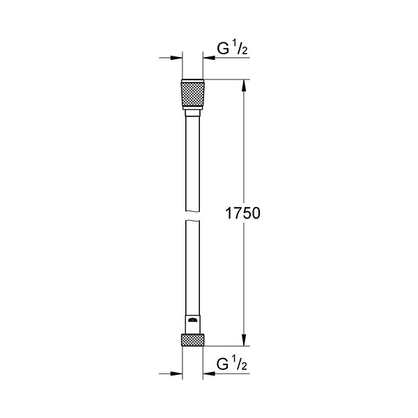 GROHE - Silverflex Flexible de douche 1750 mm , Cool Sunrise (28388GL0) - large
