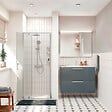 CERAMIA - Ceramia Zenith Porte de douche 100x195cm pivotante anticalcaire avec profilés Chrome brillant (CERAHZ100C) - vignette