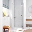 SWISS AQUA TECHNOLOGIES - Swiss Aqua Technologies SK Porte de douche 80x196cm pliante anticalcaire avec profilé noir mat (SATSK80NIKAC) - vignette