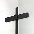 SWISS AQUA TECHNOLOGIES - Swiss Aqua Technologies SK Porte de douche 80x196cm pliante anticalcaire avec profilé noir mat (SATSK80NIKAC) - vignette