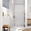 SWISS AQUA TECHNOLOGIES - Swiss Aqua Technologies SK Porte de douche 90x196cm pliante anticalcaire avec profilé chrome brillant (SATSK90) - vignette