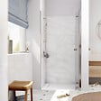SWISS AQUA TECHNOLOGIES - Swiss Aqua Technologies SK Porte de douche 90x196cm pliante anticalcaire avec profilé chrome brillant (SATSK90) - vignette
