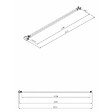 SWISS AQUA TECHNOLOGIES - Swiss Aqua Technologies Walk-in Bras de montage pour paroi de douche 120 cm , Noir (ZAV3C) - vignette
