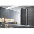 SWISS AQUA TECHNOLOGIES - Swiss Aqua Technologies Paroi de douche à l'italienne 87x200cm Walk-in, verre fumé (WI90KS) - vignette