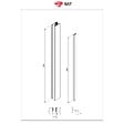 SWISS AQUA TECHNOLOGIES - Swiss Aqua Technologies Walk-in Set pour installation de paroi de douche avec profilé, rail inférieur et kit de montage, Chrome - vignette