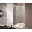 SWISS AQUA TECHNOLOGIES - Swiss Aqua Technologies T-Linea Porte coulissante douche verre trempé Easy Clean 120x200cm Ouverture droite à gauche TLDNEW120L02 - vignette