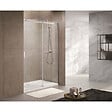 SWISS AQUA TECHNOLOGIES - Swiss Aqua Technologies T-Linea Porte coulissante douche verre trempé Easy Clean 120x200cm Ouverture gauche à droite TLDNEW120P01 - vignette