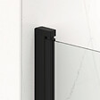 SWISS AQUA TECHNOLOGIES - Swiss Aqua Technologies Fusion ensemble porte pivotante /paroi 100x90cm anticalcaire avec profilés noir mat (SATFUD100S90C-SET) - vignette