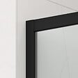 SWISS AQUA TECHNOLOGIES - Swiss Aqua Technologies TEX BB ensemble porte coulissante/paroi 100x80cm anticalcaire avec profilés noir mat (SIKOTEXDBB100S80C) - vignette
