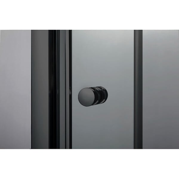 SWISS AQUA TECHNOLOGIES - Swiss Aqua Technologies SAT PROJECT Douche 80x80cm coulissante avec profilé noir mat (SATPROMUQ80CT) - large
