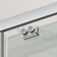 SWISS AQUA TECHNOLOGIES - Swiss Aqua Technologies TEX BB ensemble porte coulissante/paroi 100x90cm anticalcaire avec profilés chrome brillant (TEXDBB100S90-SET) - vignette
