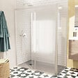 SWISS AQUA TECHNOLOGIES - Swiss Aqua Technologies TEX BB ensemble porte coulissante/paroi 140x80cm anticalcaire avec profilés chrome brillant (TEXDBB140S80-SET) - vignette