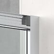 SWISS AQUA TECHNOLOGIES - Swiss Aqua Technologies TEX BB ensemble porte coulissante/paroi 140x80cm anticalcaire avec profilés chrome brillant (TEXDBB140S80-SET) - vignette