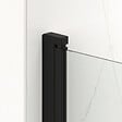 SWISS AQUA TECHNOLOGIES - Swiss Aqua Technologies Fusion Portes de douche acces en angle pivotantes 100x90cm anticalcaire avec profilés noir mat (SATFUD10090C-SET) - vignette