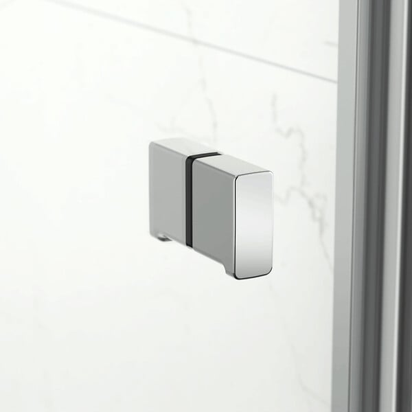 SWISS AQUA TECHNOLOGIES - Swiss Aqua Technologies SAT SK  Porte de douche acces en angle pliantes 80x90cm anticalcaire avec profilés chrome brillant (SATSK8090) - large