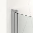 SWISS AQUA TECHNOLOGIES - Swiss Aqua Technologies Fusion ensemble porte pivotante /paroi 80x80cm anticalcaire avec profilés chrome brillant (SATFUD80S80-SET) - vignette
