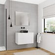 CERAMIA - Ceramia 80cm, meuble de salle de bain assemblé, certifié FSC, blanc cassé (CERAMIA-5OW80) - vignette