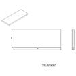 NATUREL - Plan Naturel Stilla 60x2,5x23 cm blanc (STILLAF06007) - vignette