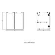 NATUREL - Naturel Meuble de salle de bain sous lavabo Naturel Stilla 60x60x45 cm blanc (STILLAD06033DBK) - vignette