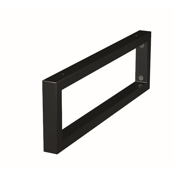 NATUREL - Console murale pour lavabo 45 x 14 cm en acier noir mat Naturel Dolce (KONZOLEH45CM) - large