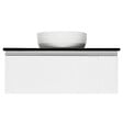 SWISS AQUA TECHNOLOGIES - Swiss Aqua Technologies Meuble de salle de bain avec comptoir en granit SAT Evolution 98x30x44,8 cm blanc mat (SATEVO100WMZ) - vignette