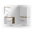 NATUREL - Meuble de salle de bain Naturel Stilla 30x60x45 cm, blanc (STILLAA03001) - vignette